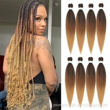 Pre Stretch Crochet Braiding Easy Tz Braids Pre Stretched Hot Water Setting Soft Easy Braiding Hair